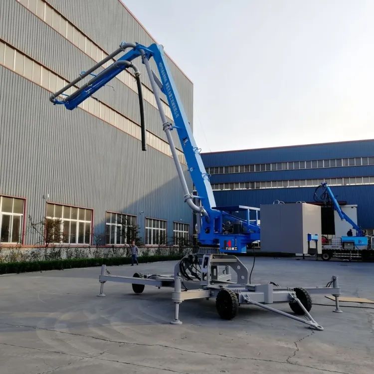 JIUHE 15m 17m 21m diesel and Electric Mobile Hydraulic Concrete Pump Placing Boom Spider Concrete Placing Boom for Construction — image 2