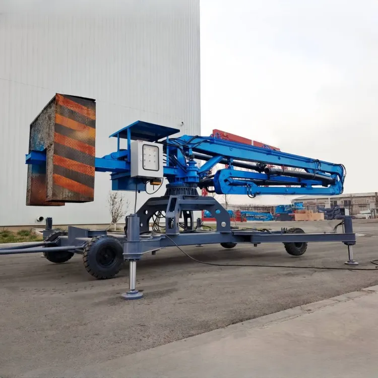 JIUHE 15m 17m 21m diesel and Electric Mobile Hydraulic Concrete Pump Placing Boom Spider Concrete Placing Boom for Construction — image 3