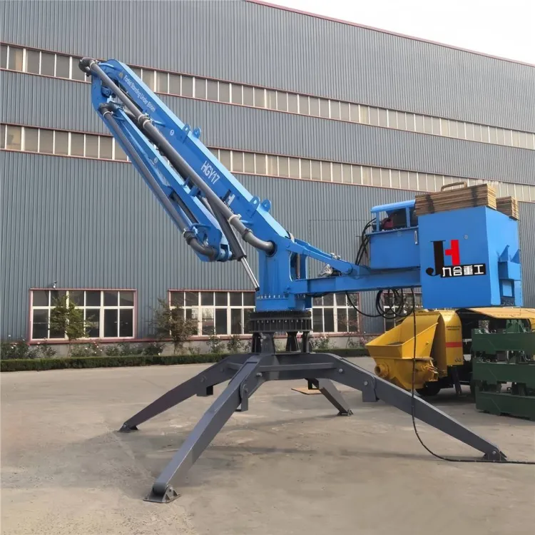 JIUHE 15m 17m 21m diesel and Electric Mobile Hydraulic Concrete Pump Placing Boom Spider Concrete Placing Boom for Construction — image 6