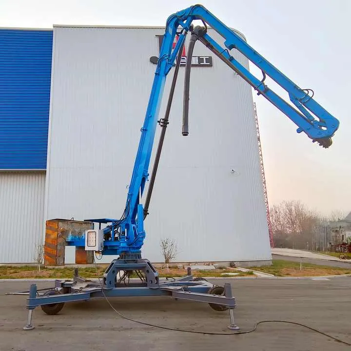 JIUHE 15m 17m 21m diesel and Electric Mobile Hydraulic Concrete Pump Placing Boom Spider Concrete Placing Boom for Construction — image 7