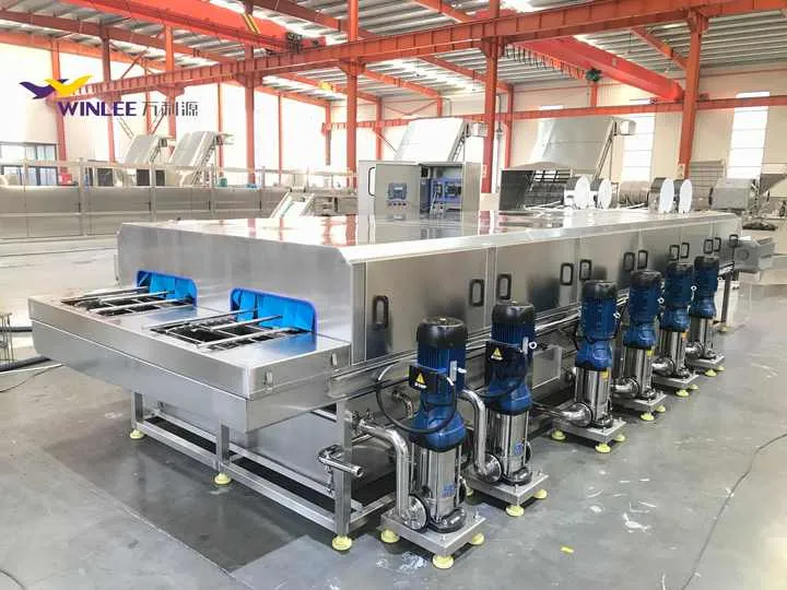 Poultry Crates Washing Machine High Pressure Water Spraying Meat Crate Cleaning Machine Automatic Tunnel Washer — image 7