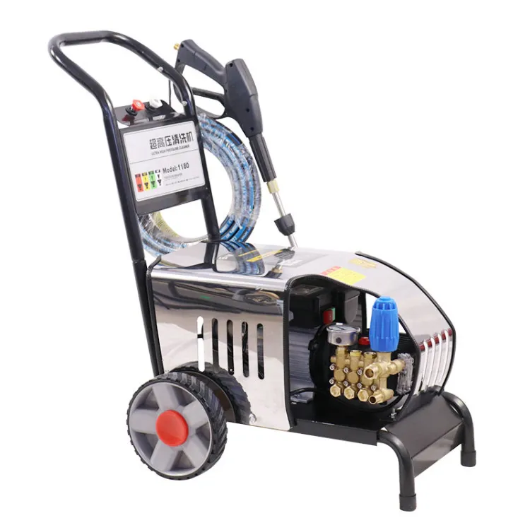 220v 1.8kw Power Electric High Pressure Washing Machine Cold Water Pressure Car Washer — image 4