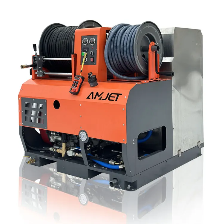 AMJET Discounts 4350psi 10gpm Parallel bar Gasoline Engine DRAIN MACHINE Sewer Jetters for Light- to Medium-duty Trucks and vans — image 4