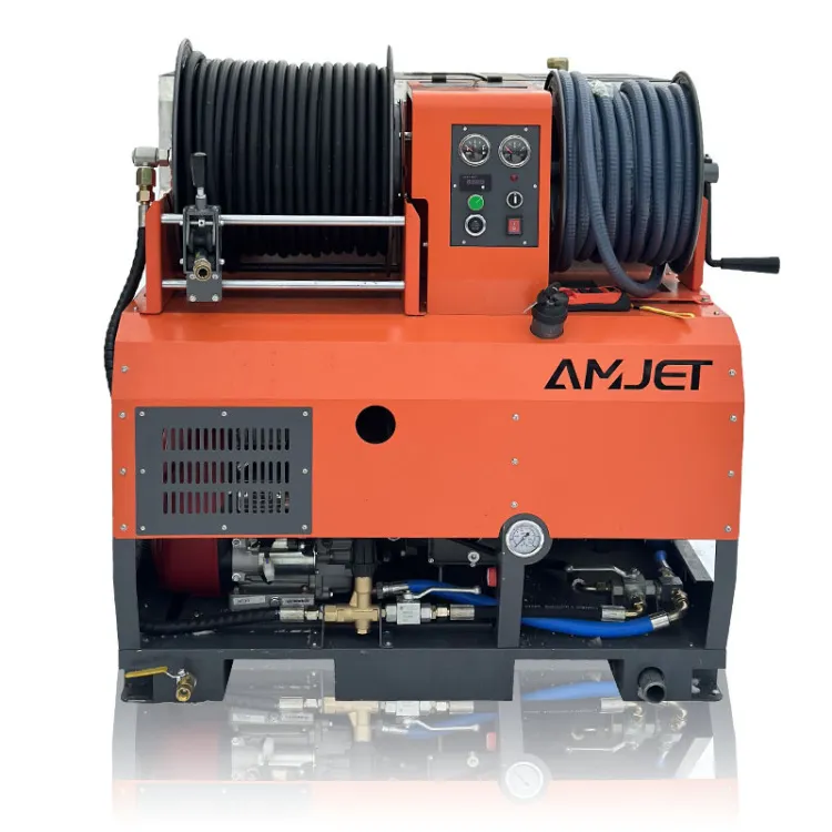AMJET Discounts 4350psi 10gpm Parallel bar Gasoline Engine DRAIN MACHINE Sewer Jetters for Light- to Medium-duty Trucks and vans — image 5