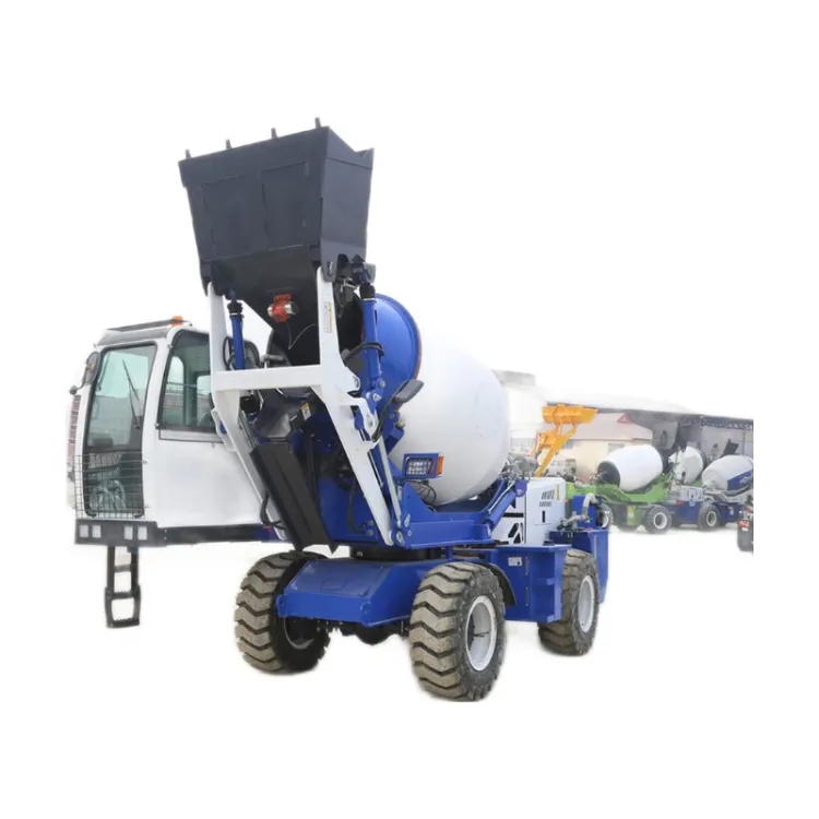 500L Self Installing Diesel Engine Concrete Mixer with Concrete Pump for Construction High Efficiency 254kW Motor — image 1