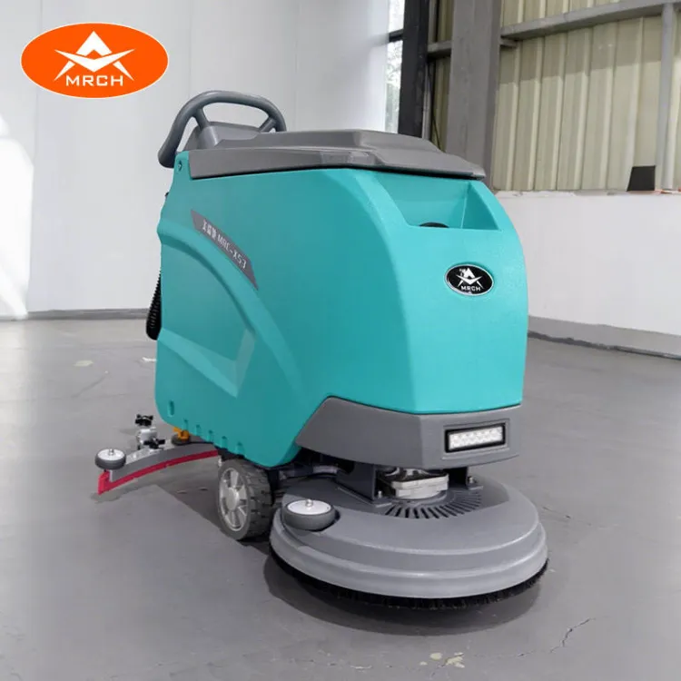 Electric Hand-Push Walk-Behind Floor Scrubber with Cold Water Cleaning & Extended Battery Life for Malls & Hospitals — image 2