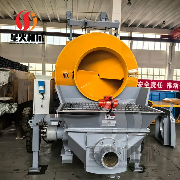 Heavy-duty Concrete Mixer Pump Durable Structure Low Wear Mobile Concrete Mixer with Pump — image 4