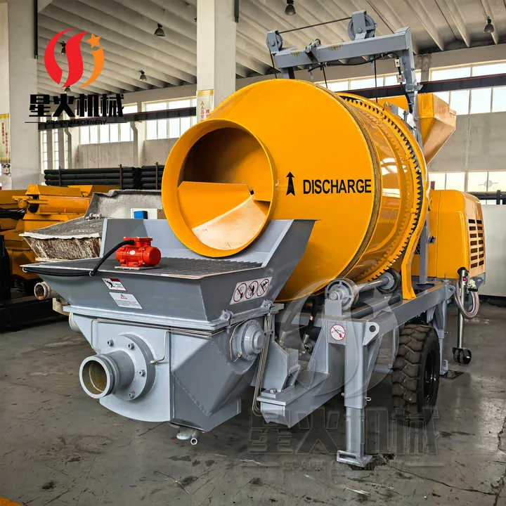 Heavy-duty Concrete Mixer Pump Durable Structure Low Wear Mobile Concrete Mixer with Pump — image 7