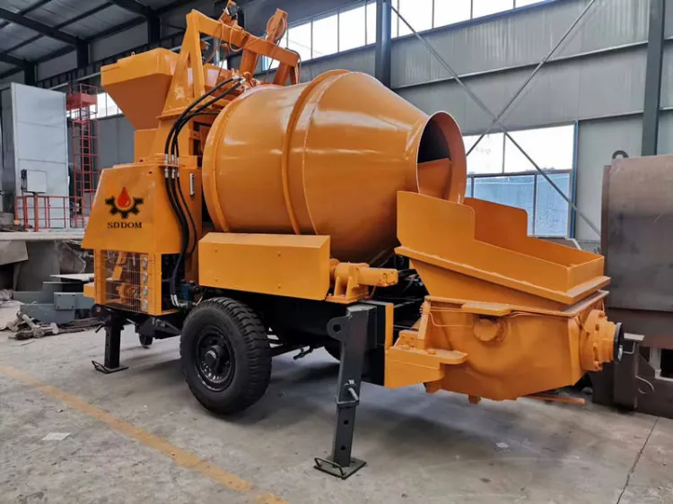 20m 30 40m3/h Portable Cement Concrete Mixing Pumping Machine Concrete Mixer Pump — image 4