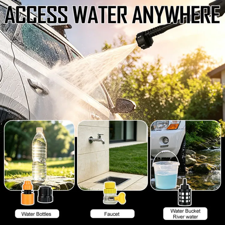 BUDI 40bar Cordless Pressure Washer Portable Car Wash Machine | Multi-Purpose Car & Outdoor Home Water Cleaner — image 4