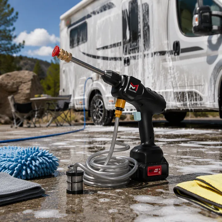 BUDI 40bar Cordless Pressure Washer Portable Car Wash Machine | Multi-Purpose Car & Outdoor Home Water Cleaner — image 7