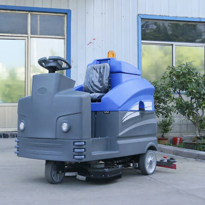 Scrubber Electric Floor Washing Machine Ride on Scrubber Walk-Behind Supermarket Scrubber Commercial Riding Floor Road Sweeper — image 7