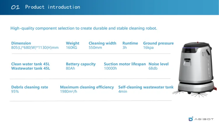 2025 Latest Oem Custom Lightweight Portable Durable Supplier C5 Dust Pushing Laser Mapping Smart Cleaning Robot — image 5