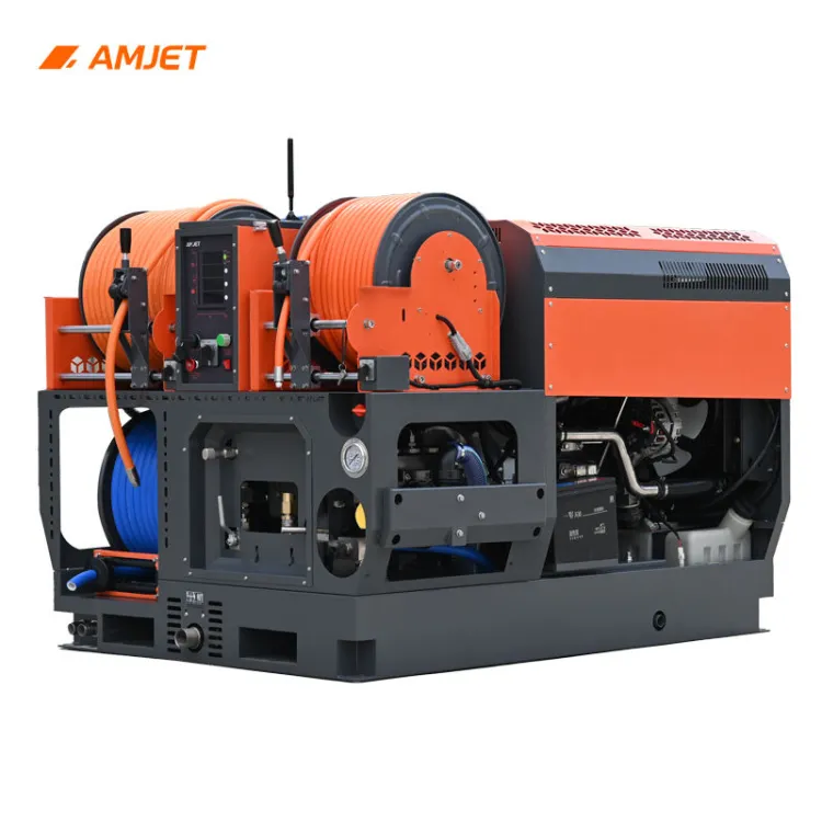 AMJET4350psi15ppm Drainage Pipe Spray Machine 300bar Sewage Cleaning Community Drainage Pipe Dredging Drain Cleaner — image 6