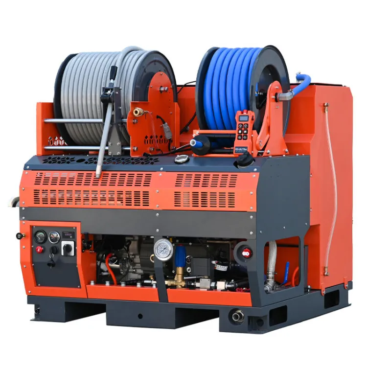 WS1865-pro 2600psi16gpm Drain Jetting Machine 500L Stainless Steel Water tank Remote Control Pipe Cleaning Machine for Plumber — image 4