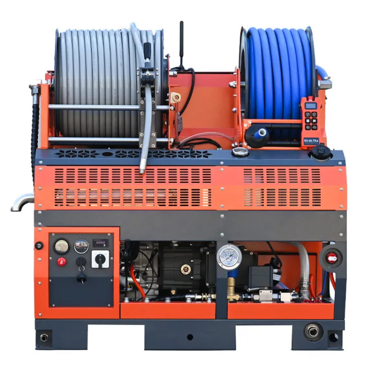 WS1865-pro 2600psi16gpm Drain Jetting Machine 500L Stainless Steel Water tank Remote Control Pipe Cleaning Machine for Plumber — image 5