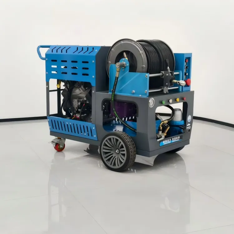 Pipe Dredging Machine Fully Automatic Pipeline Dredging Machine Dual-Cylinder Gasoline Petrol Sewer Jet Machine Pipe Cleaner — image 4