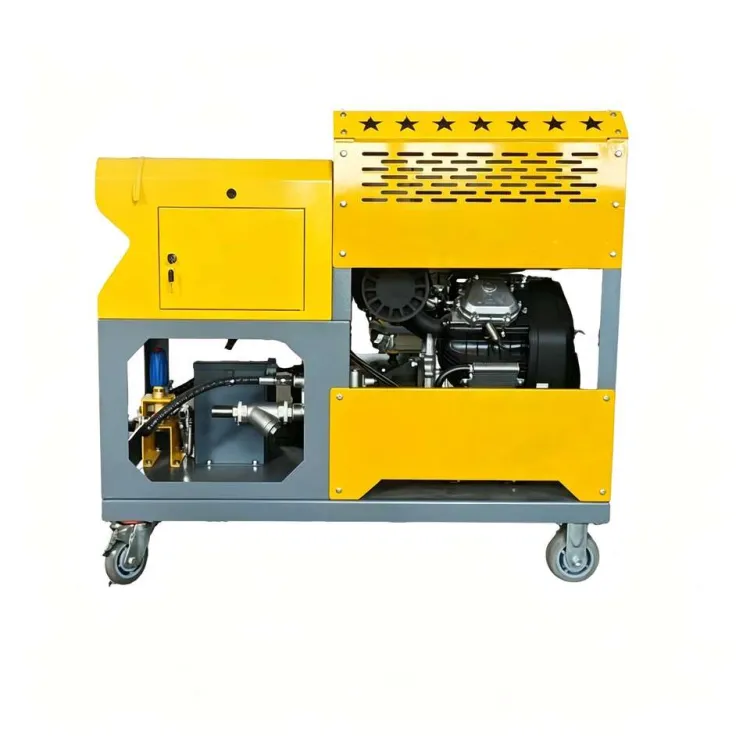 Remote Control One-Key Start Gasoline Sewer Jetting Machine with Automatic Hose Reel High Flow Pipe Cleaning Equipment — image 2