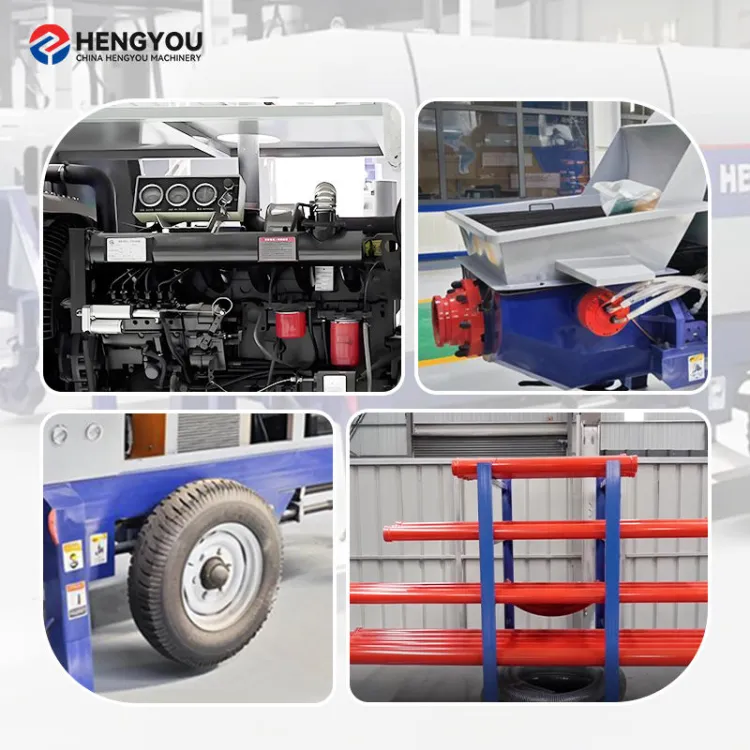 Small Concrete Pump Mixer Heavy Duty diesel Engineering & Construction Machinery — image 4
