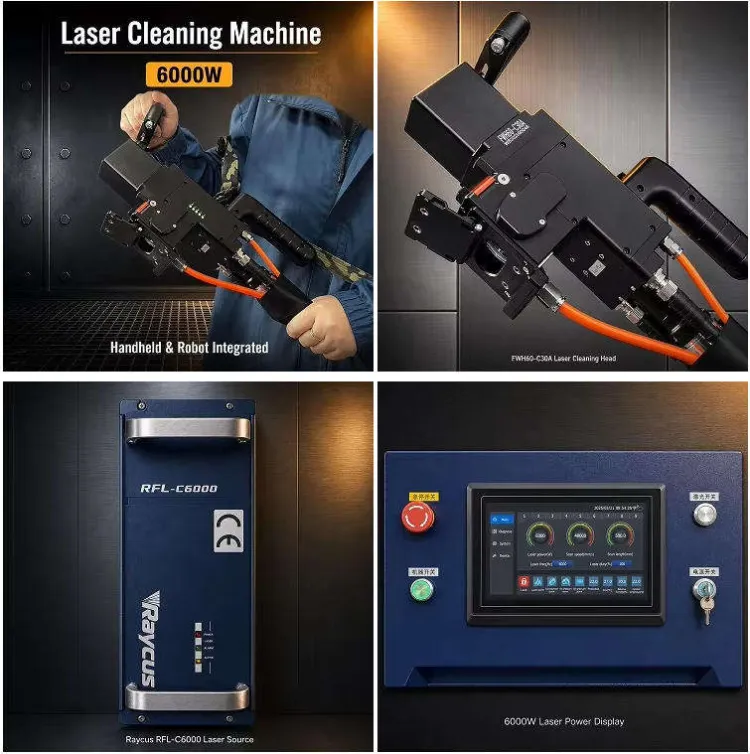 Bluetimes 6000W Laser Cleaning Machine for Rail Transit Vehicle Body Paint Stripping — image 4