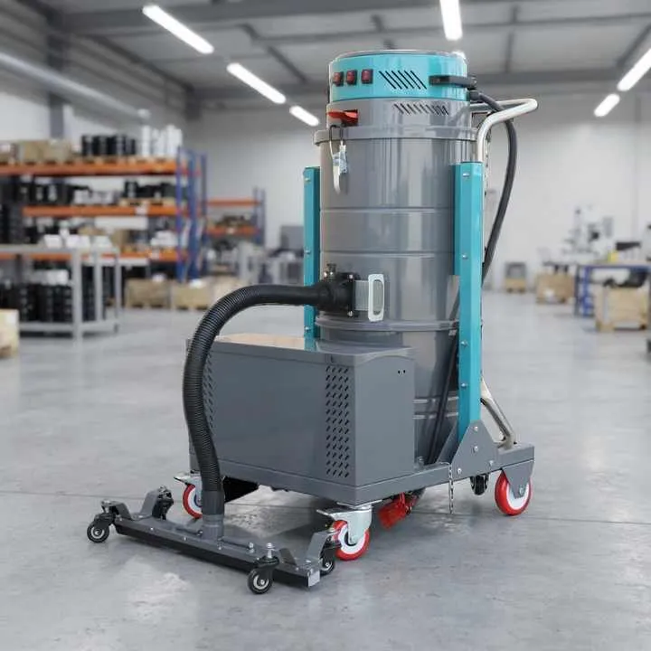Heavy Duty Electric Industrial Wet & Dry Stainless Steel Vacuum Cleaner Large Capacity Strong Suction for Dust Collection — image 7