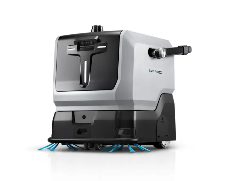 Sparkoz TN10 Autonomous Laser Navigation Floor Cleaning Robot for Warehouse Scrubber Sweeper — image 3