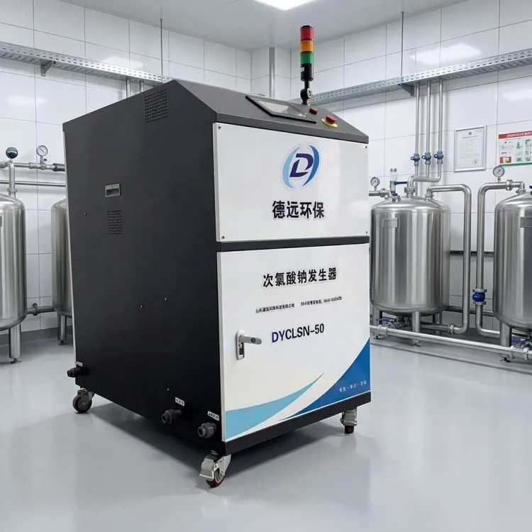 Integrated Sodium Hypochlorite Generator Disinfectant Equipment PLC Pump Pressure Vessel Motor Gear for Hospital Sewage System — image 4