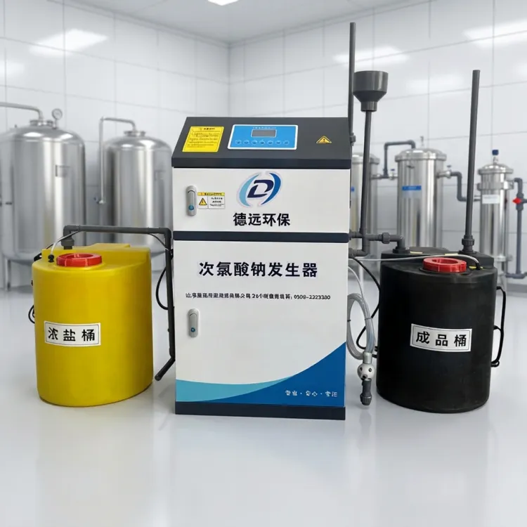 Integrated Sodium Hypochlorite Generator Disinfectant Equipment PLC Pump Pressure Vessel Motor Gear for Hospital Sewage System — image 5