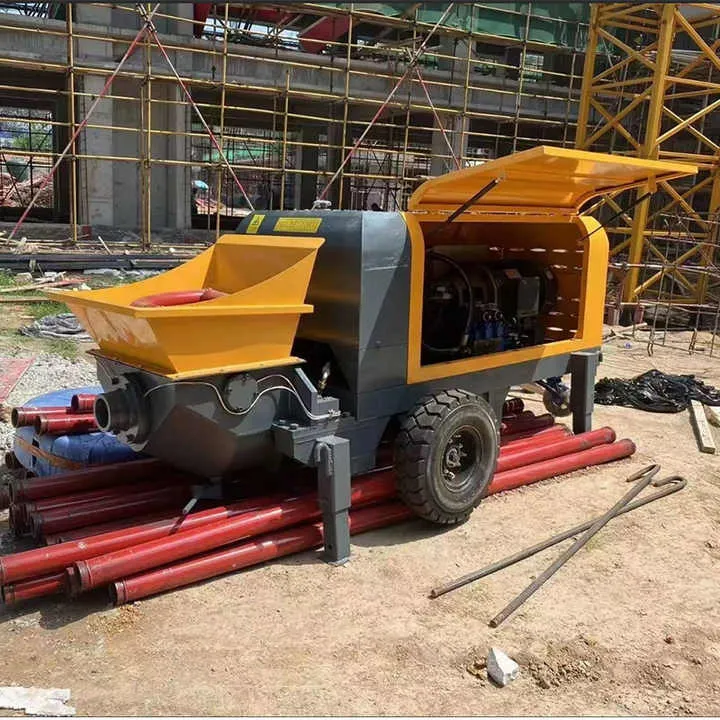WANCHANG 10m/h Diesel Motor Trailer Concrete Pump High Efficiency Max 20mm Aggregate CE Certified 30m Vertical for Rural House — image 7