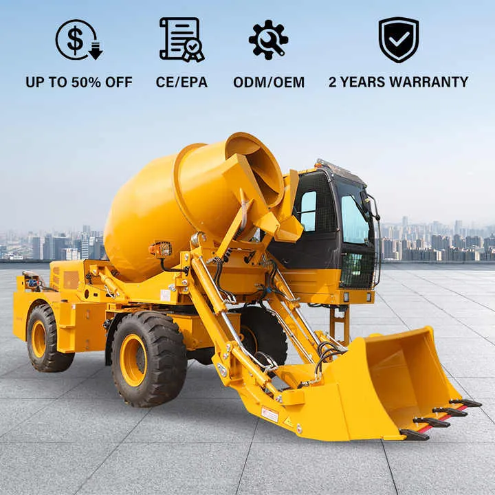 Free Shipping Euro 5 EPA SAAO Manufacturer Self Loading Concrete Mixer Truck for — image 7
