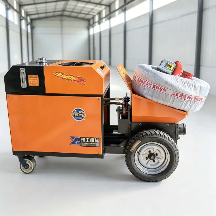 High Performance Small Concrete Pump with Long Conveying Distance for Rural Construction — image 3
