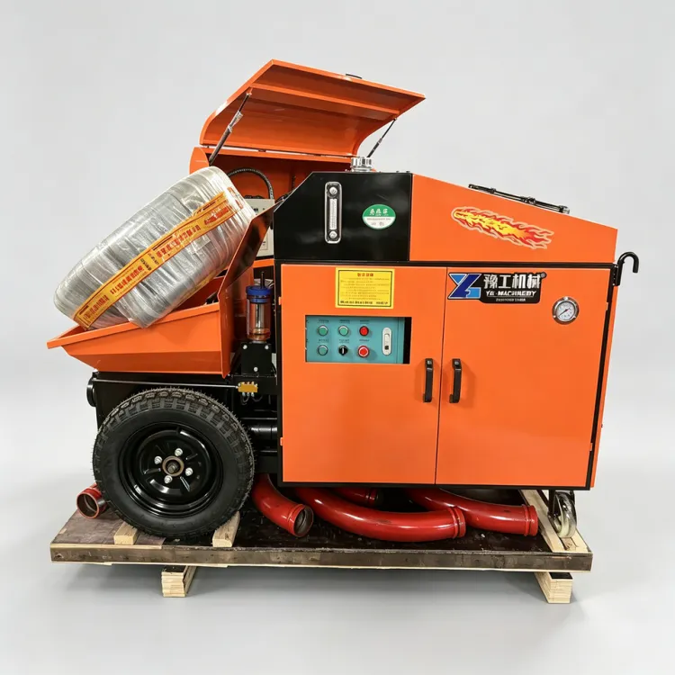 High Performance Small Concrete Pump with Long Conveying Distance for Rural Construction — image 5