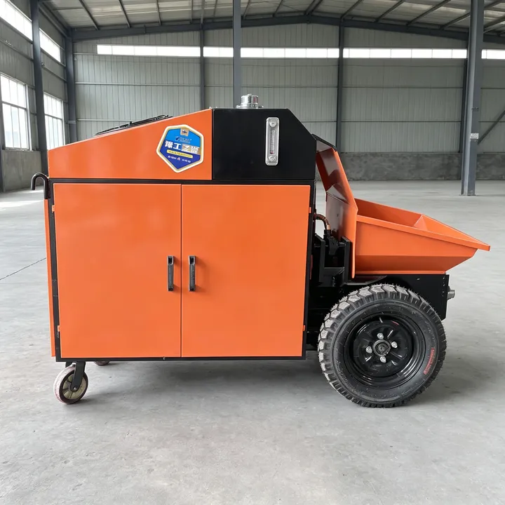 High Performance Small Concrete Pump with Long Conveying Distance for Rural Construction — image 7