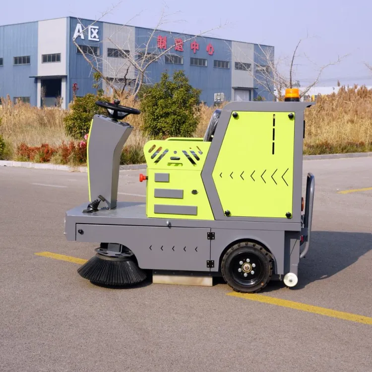 Three-Wheeled Electric Ride-On Road Sweeper Machine Floor Cleaning Equipment for Industrial Roads and Warehouses — image 2