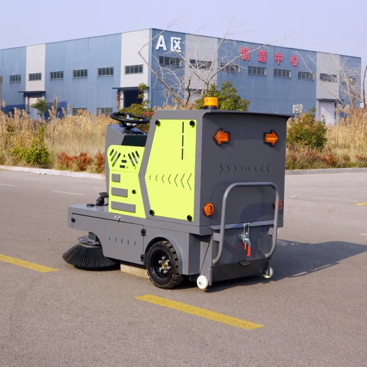 Three-Wheeled Electric Ride-On Road Sweeper Machine Floor Cleaning Equipment for Industrial Roads and Warehouses — image 3