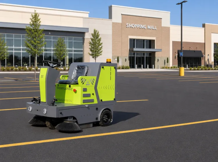 Street Sweeper Machine Road Sweeping Machine with Durable Sweeping Broom for Port and Freight Yard Ground Cleaning — image 1