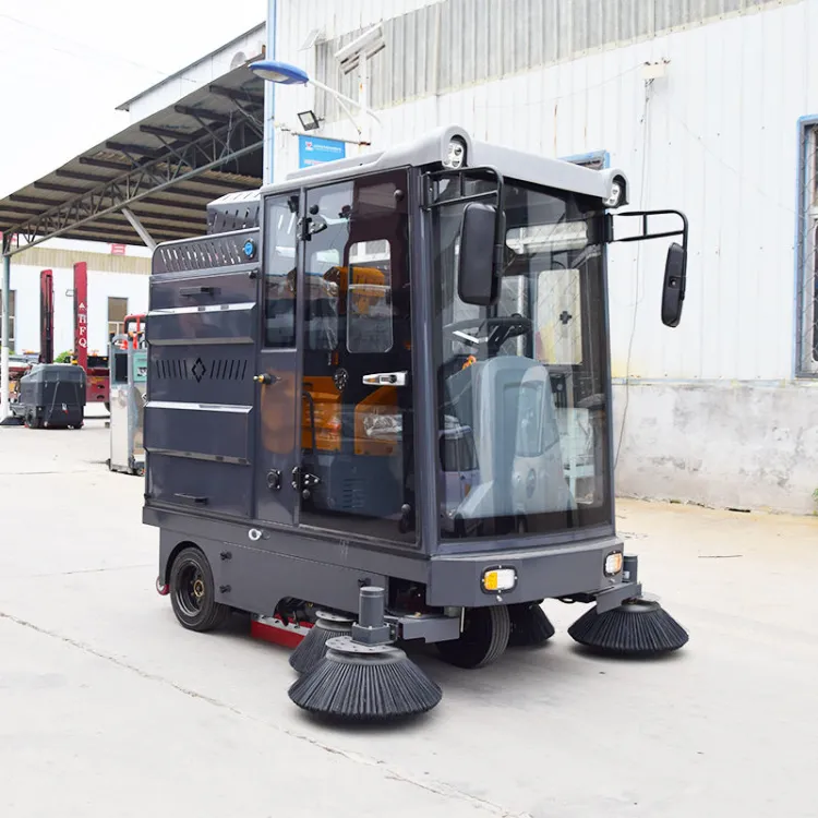 2000mm Sweeping Path Electric Ride-On Floor Sweeper CE & Customizable Powerful Suction Industrial Parking Sweeper — image 3