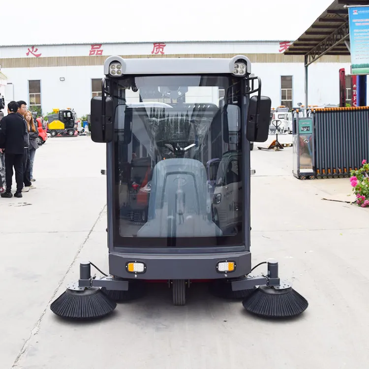 2000mm Sweeping Path Electric Ride-On Floor Sweeper CE & Customizable Powerful Suction Industrial Parking Sweeper — image 4