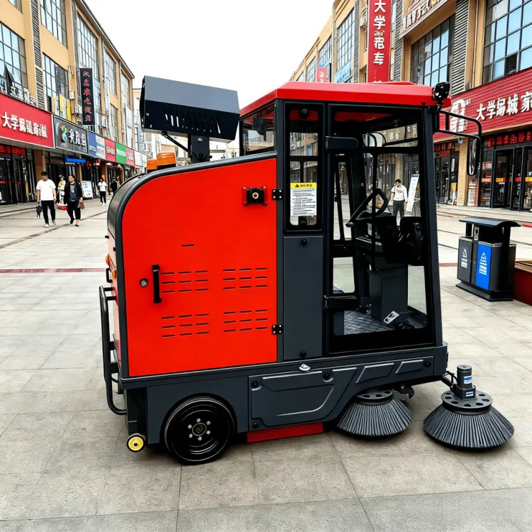 G1900 Electric Mini Ride-On Street Sweeper Battery-Powered Warehouse & Floor Sweeper Truck — image 6