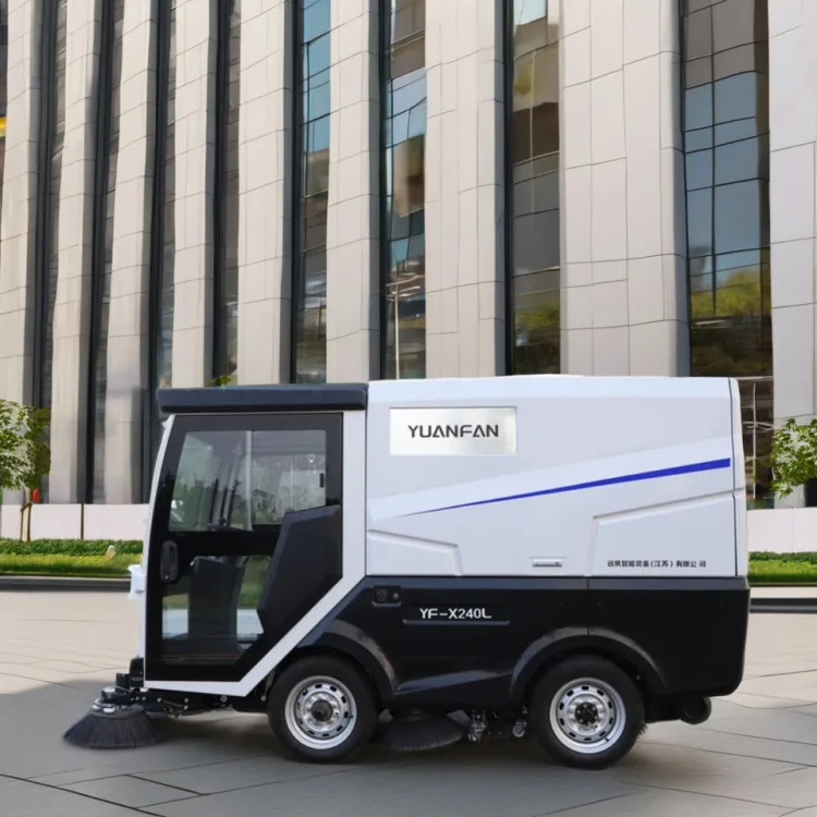 72V Electric Ride-On Street Sweeper Efficient Manual Large Cleaning Floor Sweeper Condition with Great Pump Engine Gearbox — image 2