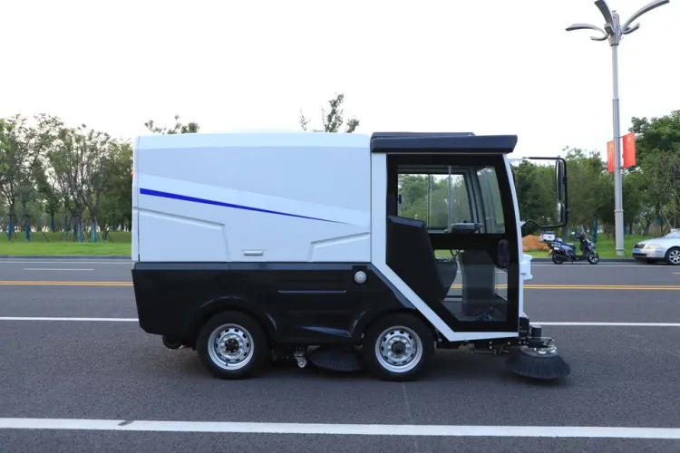 72V Electric Ride-On Street Sweeper Efficient Manual Large Cleaning Floor Sweeper Condition with Great Pump Engine Gearbox — image 3