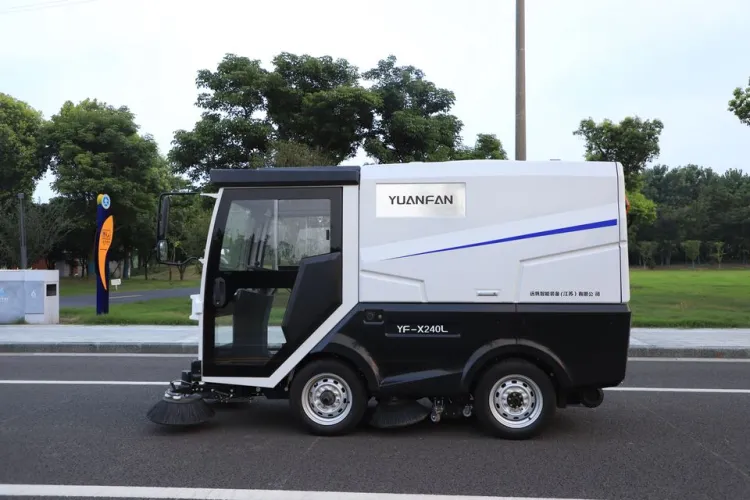 72V Electric Ride-On Street Sweeper Efficient Manual Large Cleaning Floor Sweeper Condition with Great Pump Engine Gearbox — image 4