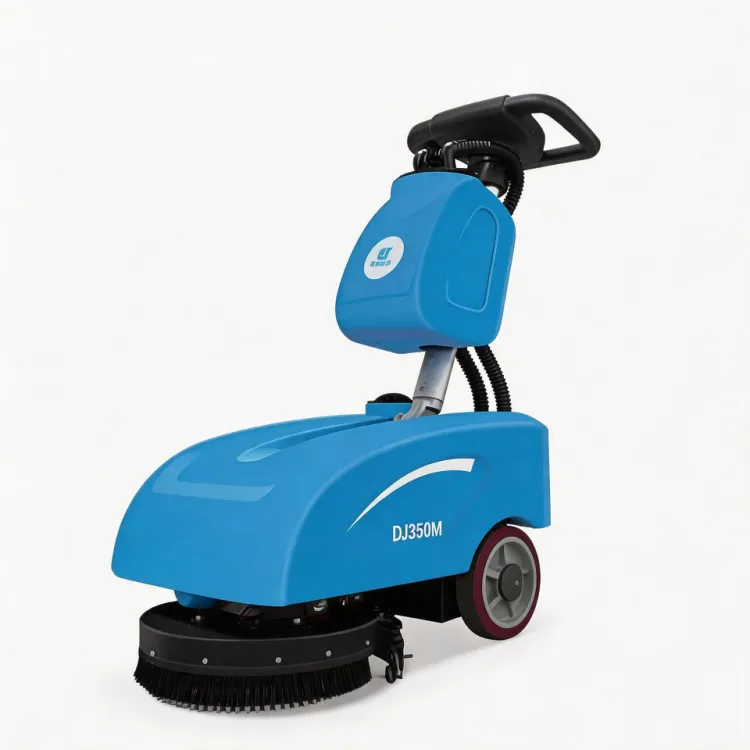 Walk Behind Motorized Floor Sweeper Compact Hand Push Commercial Electric Cleaner with 15L Water Tank for Tile and Hard Ground — image 1