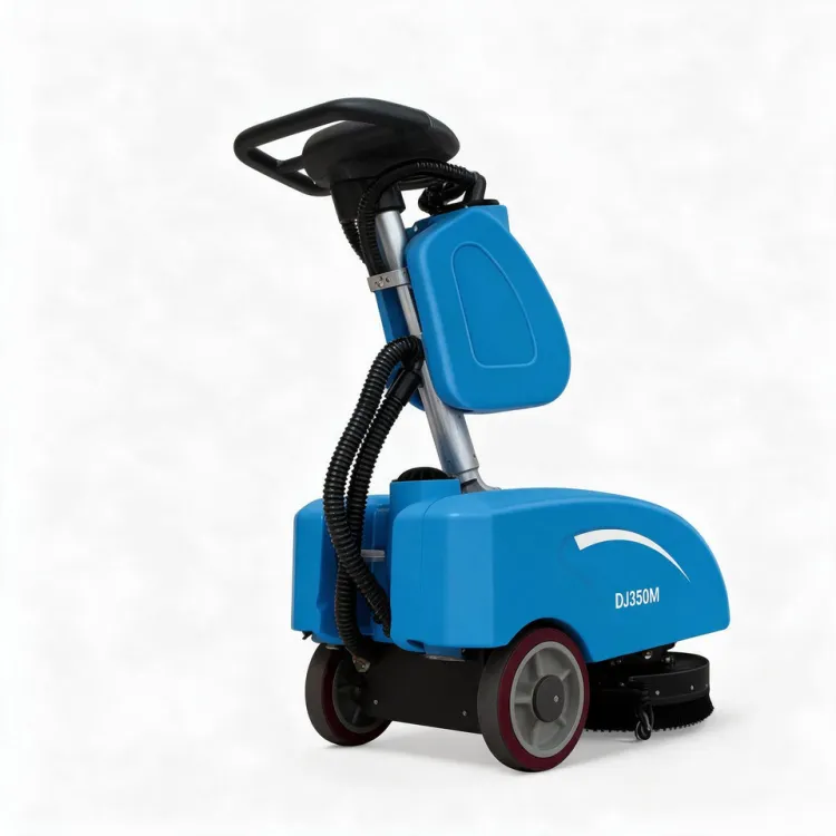 Walk Behind Motorized Floor Sweeper Compact Hand Push Commercial Electric Cleaner with 15L Water Tank for Tile and Hard Ground — image 5