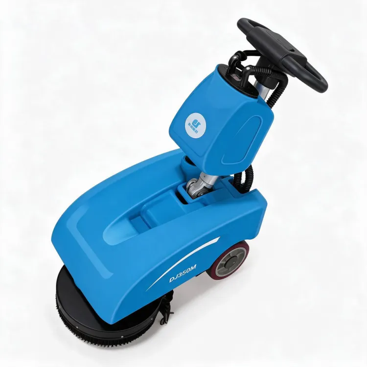 Walk Behind Motorized Floor Sweeper Compact Hand Push Commercial Electric Cleaner with 15L Water Tank for Tile and Hard Ground — image 6