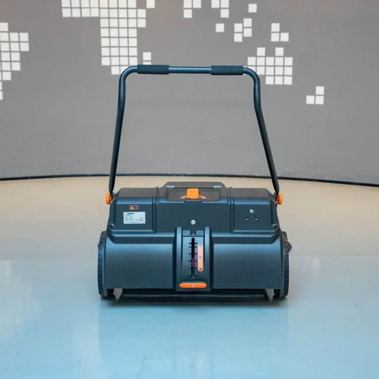Garden Yard Floor Sweeper Manual Street Sweeper Push by Hand Sweeper for Warehouse — image 2