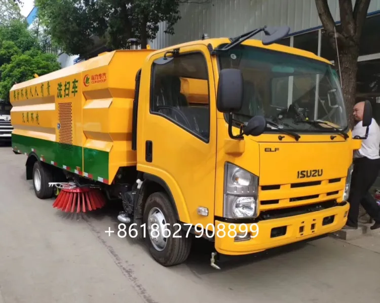 CLW Brand ISUZU 4*2 LHD diesel type road sweeper truck — image 2