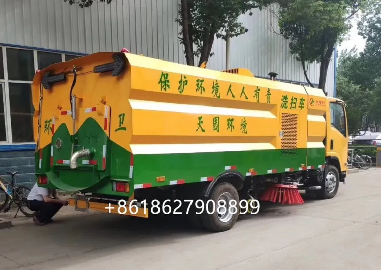 CLW Brand ISUZU 4*2 LHD diesel type road sweeper truck — image 3