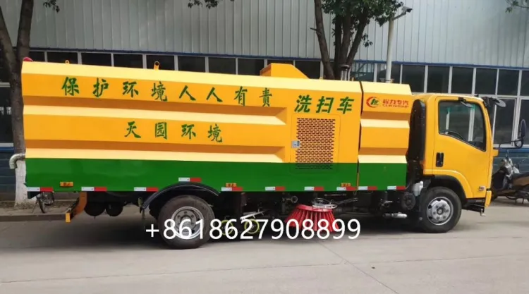 CLW Brand ISUZU 4*2 LHD diesel type road sweeper truck — image 6