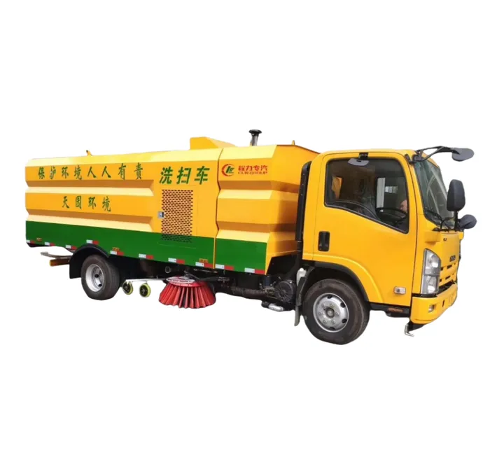 CLW Brand ISUZU 4*2 LHD diesel type road sweeper truck — image 7
